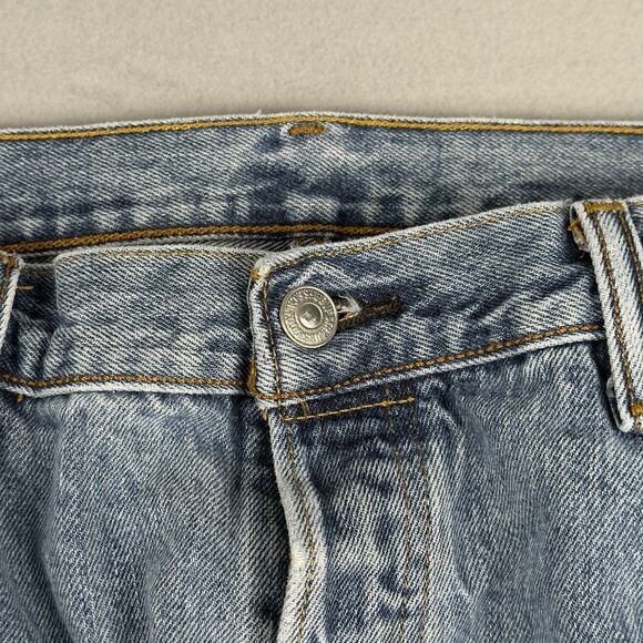 Levi's 501xx Jeans Mens 36x29 Straight Leg Button Fly Blue Denim Light Wash - Picture 8 of 16